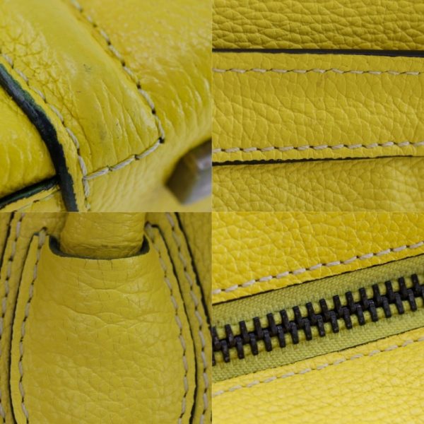 i151624095 7 Celine Luggage Micro Handbag Calf Yellow