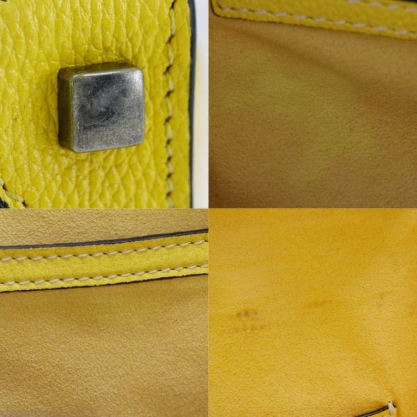 i151624095 8 Celine Luggage Micro Handbag Calf Yellow