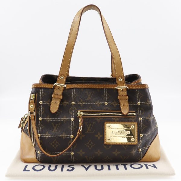 i151624201 10 LOUIS VUITTON Rivet handbag M40140 Monogram canvas