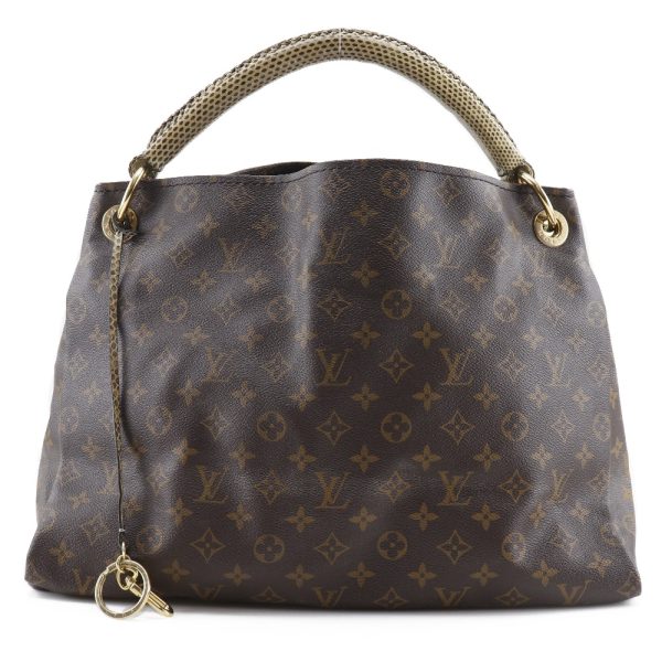 i171823006 1 LOUIS VUITTON Artsy MM Shoulder Bag Python Brown