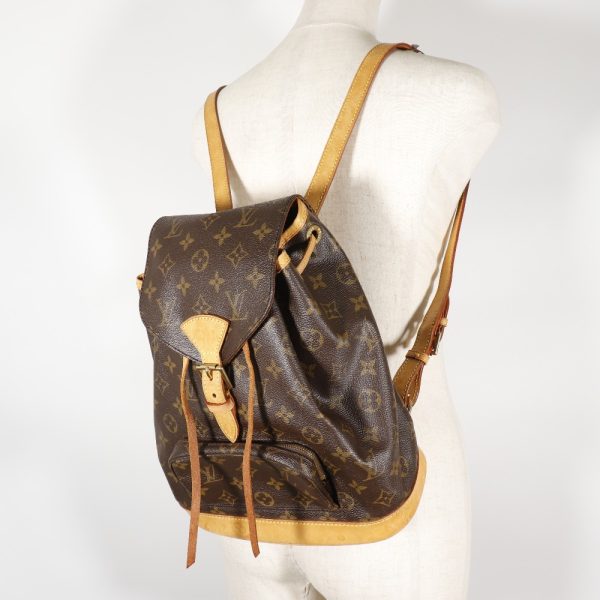 i171823016 15 LOUIS VUITTON Montsouris MM Backpack Daypack M51136 Brown