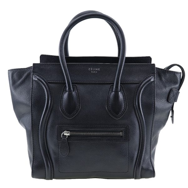 i191923068 1 Celine Luggage Handbag Micro Shopper Calf Black Handbag