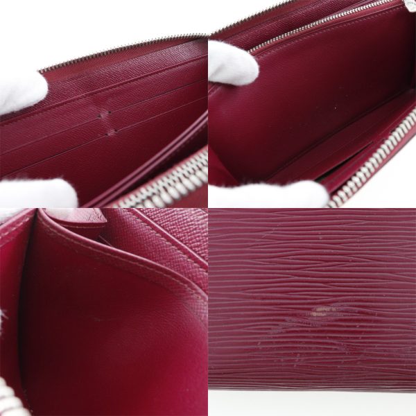 i191923102 11 LOUIS VUITTON Long Wallet Epi Leather Red Zipper Zippy Wallet