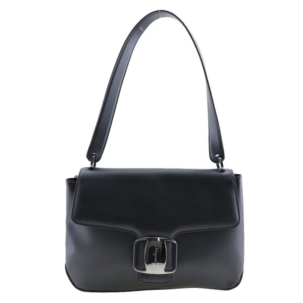 i191923143 1 Salvatore Ferragamo One Shoulder Bag Vara Calf Black