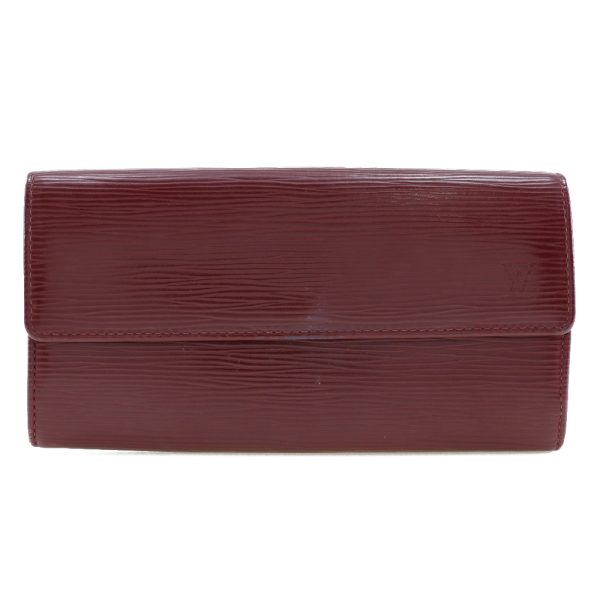 i191923209 1 LOUIS VUITTON Portefeuille Sarah Long Wallet M6374M Epi Ruby Red