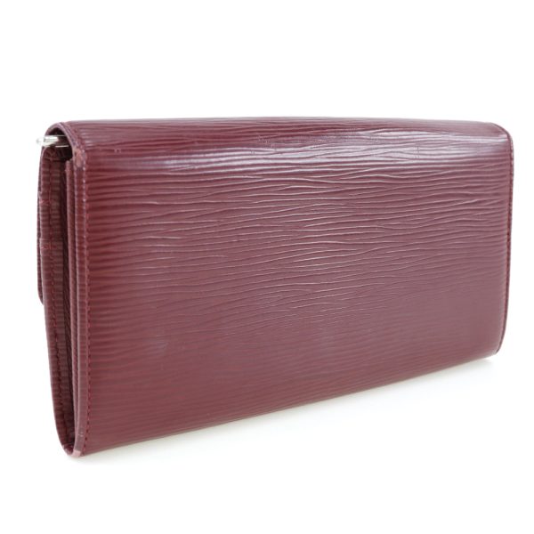 i191923209 3 LOUIS VUITTON Portefeuille Sarah Long Wallet M6374M Epi Ruby Red