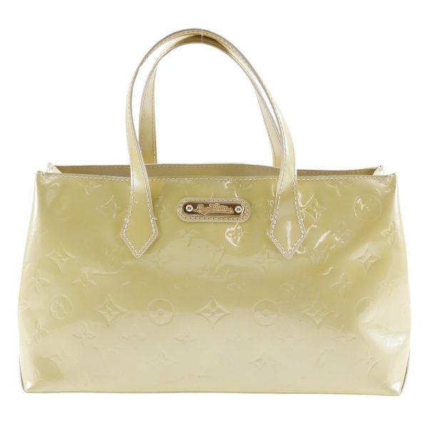 i211723001 1 LOUIS VUITTON Wilsher PM Tote Bag M91452 Vernis Broncorail Beige