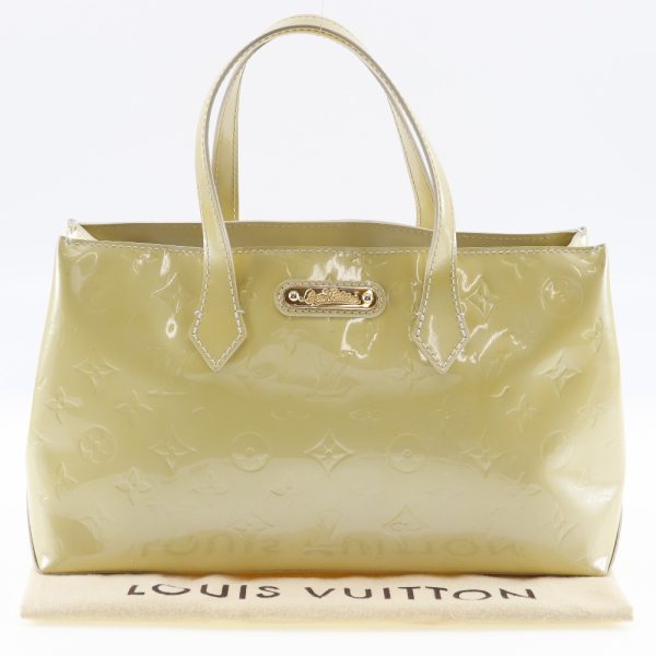 i211723001 10 LOUIS VUITTON Wilsher PM Tote Bag M91452 Vernis Broncorail Beige