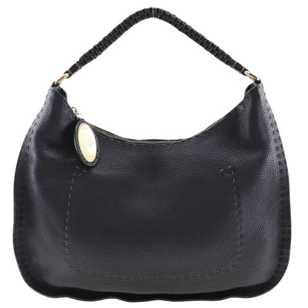 i211723035 1 FENDI Celeria Bag One Shoulder Calf Black Shoulder Bag