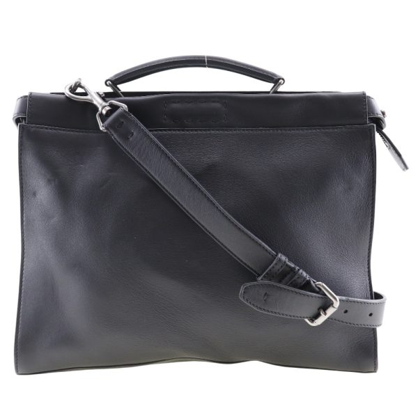 i211723036 1 FENDI Peekaboo Business Bag Calf Black Shoulder Bag