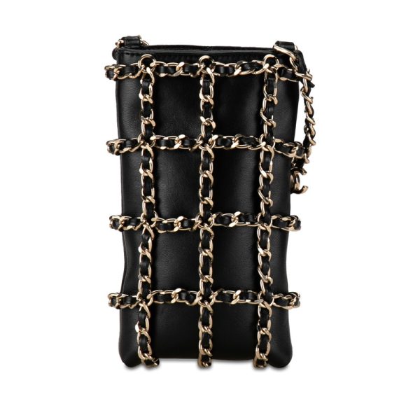 ie8jq29fjghyoa2b 3 CHANEL Cocomark Chain Phone Chain Phone Case Shoulder Bag Black