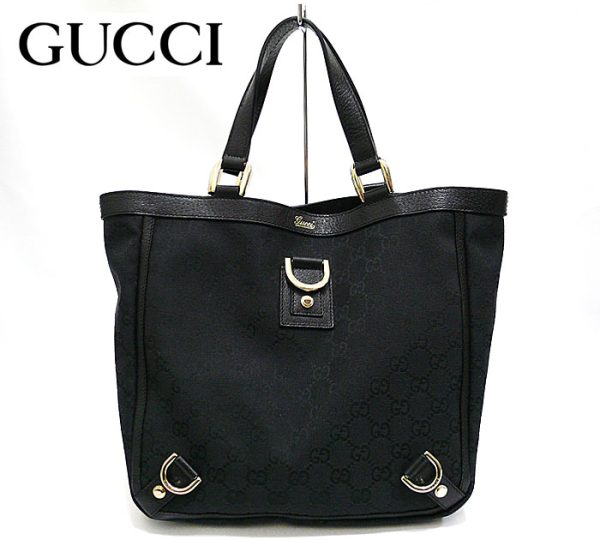 img61882460 Gucci Abbey Tote Bag Black