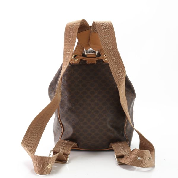 img 01653110 Celine Macadam Leather Rucksack Backpack Brown