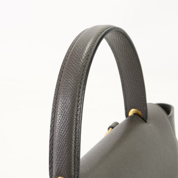 img 01691839 Celine Belt Leather Handbag Gray