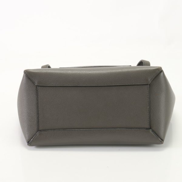 img 01691840 Celine Belt Leather Handbag Gray