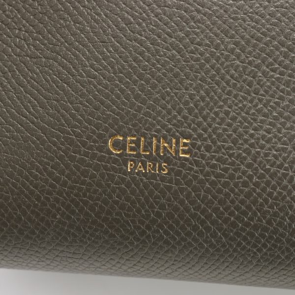 img 01691848 Celine Belt Leather Handbag Gray