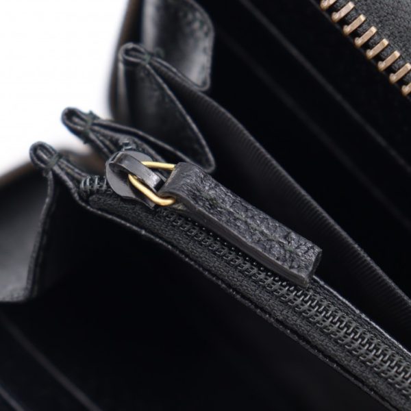 img 4484 Gucci Web Long Wallet Black Round Zipper