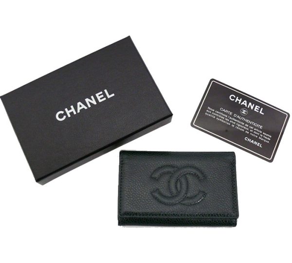 imgrc0063287496 Chanel Caviar Skin 6 Key Case Leather Green