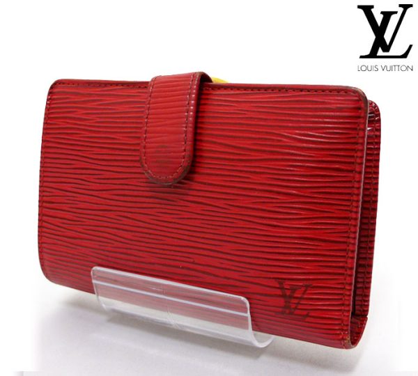 imgrc0064372521 Louis Vuitton Epi Porte Feuille Venoit Clasp Bifold Wallet Leather Red