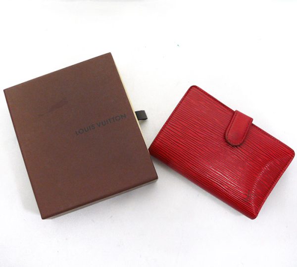 imgrc0064372524 Louis Vuitton Epi Porte Feuille Venoit Clasp Bifold Wallet Leather Red