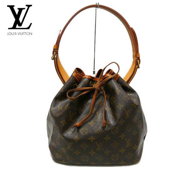 imgrc0065084910 Louis Vuitton Petit Noe Drawstring Shoulder Bag Canvas Brown