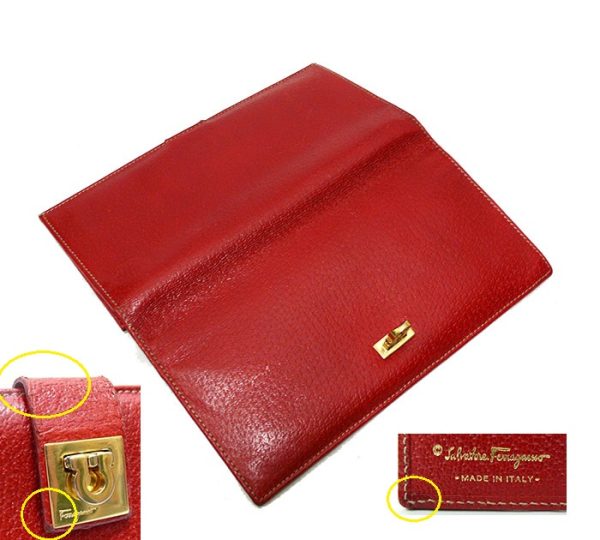 imgrc0065105571 Salvatore Ferragamo Gancini Leather Wallet Red