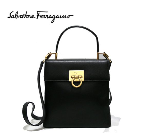 imgrc0065107473 Salvatore Ferragamo Gancini 2way Handbag Shoulder Bag