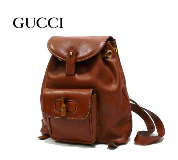 imgrc0065107811 Gucci Bamboo Mini Backpack Brown