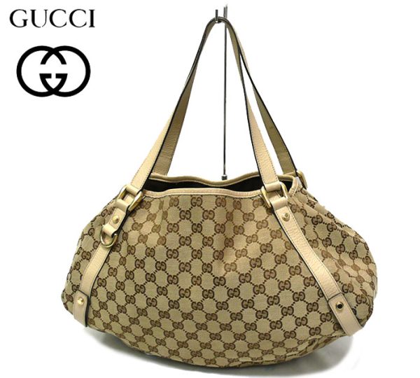 imgrc0065135517 Gucci GG Canvas Tote Bag Brown