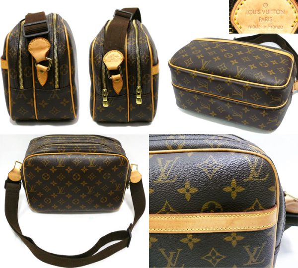 imgrc0065135603 Louis Vuitton Monogram Reporter Shoulder Bag Canvas Brown