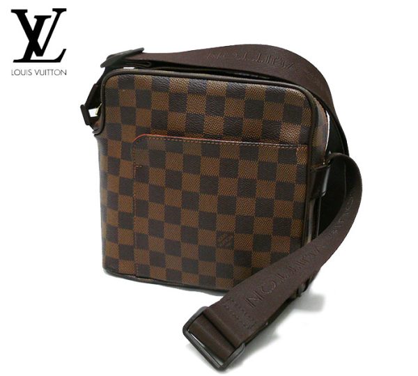 imgrc0065238096 Louis Vuitton Damier Olaf PM Shoulder Bag Canvas Brown