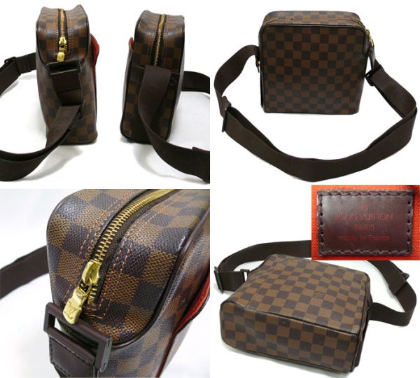 imgrc0065238097 Louis Vuitton Damier Olaf PM Shoulder Bag Canvas Brown