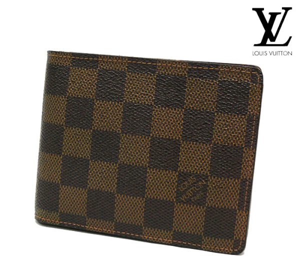 imgrc0065258406 Louis Vuitton Portefeuille Florin Damier Bifold Wallet Canvas Brown