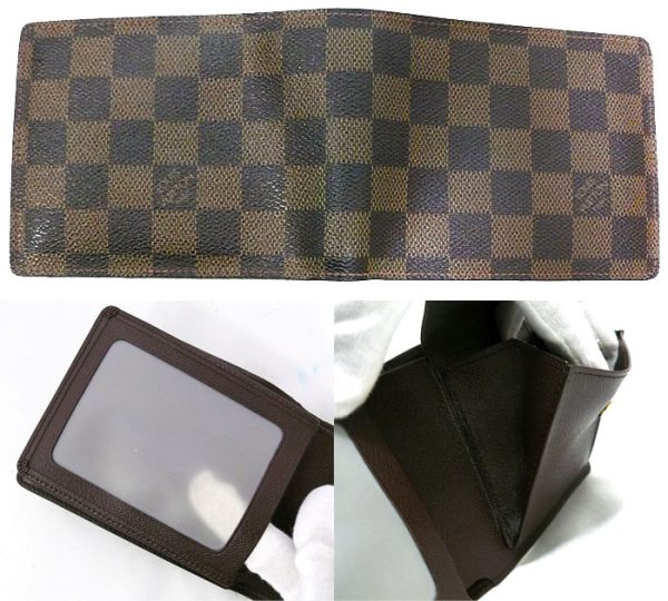 imgrc0065258409 Louis Vuitton Portefeuille Florin Damier Bifold Wallet Canvas Brown