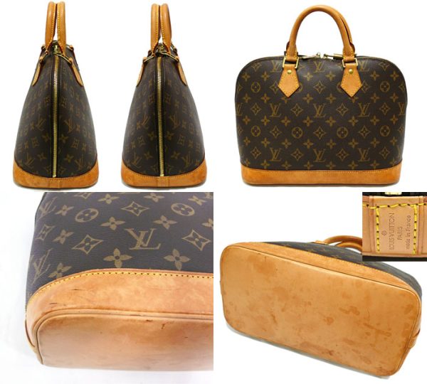 imgrc0065301344 Louis Vuitton Monogram Alma Handbag Canvas Brown