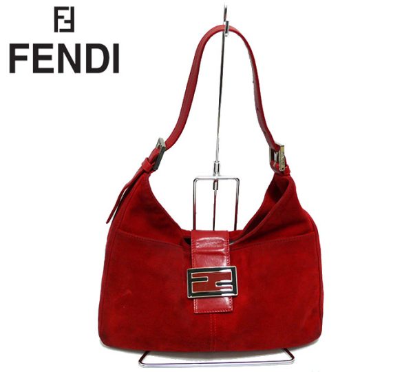 imgrc0065317681 Fendi Suede Mamma Bucket Handbag Red