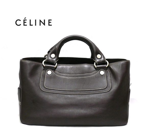 imgrc0065363335 Celine Calf Leather Boogie Bag Brown