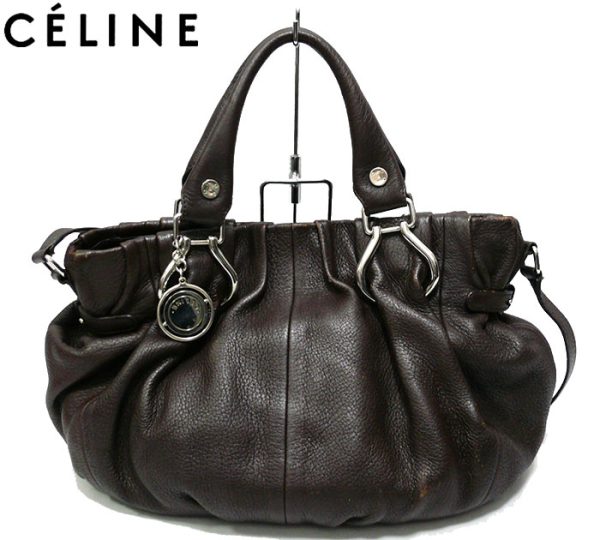 imgrc0065372867 Celine Pillow Small 2way Bag Dark Brown