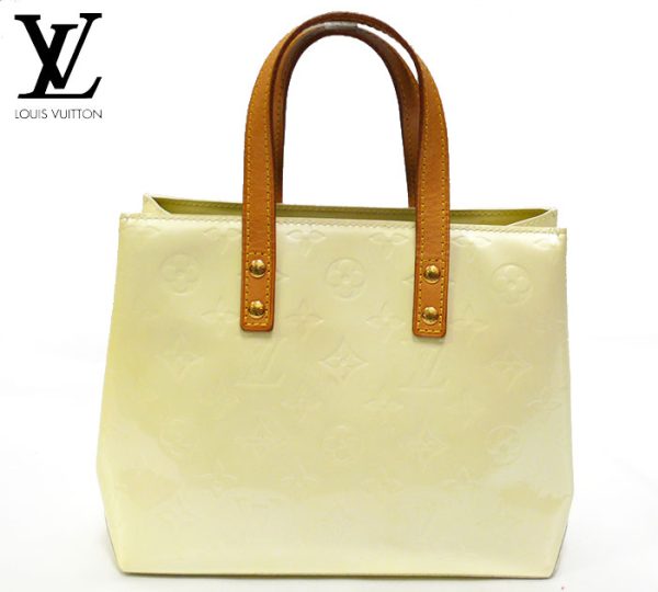 imgrc0065835755 Louis Vuitton Verni Lead PM Handbag Leather Off White