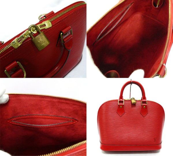 imgrc0066194973 Louis Vuitton Epi Alma Handbag Leather Red