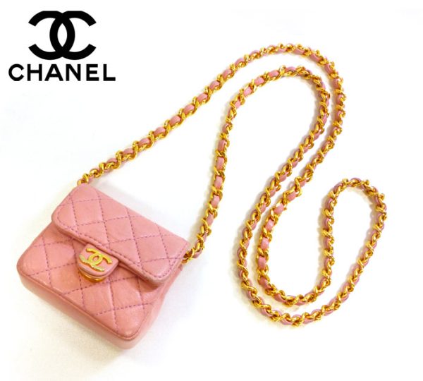 imgrc0066245863 Chanel Mini Matelasse Chain Shoulder Pochette Leather Pink