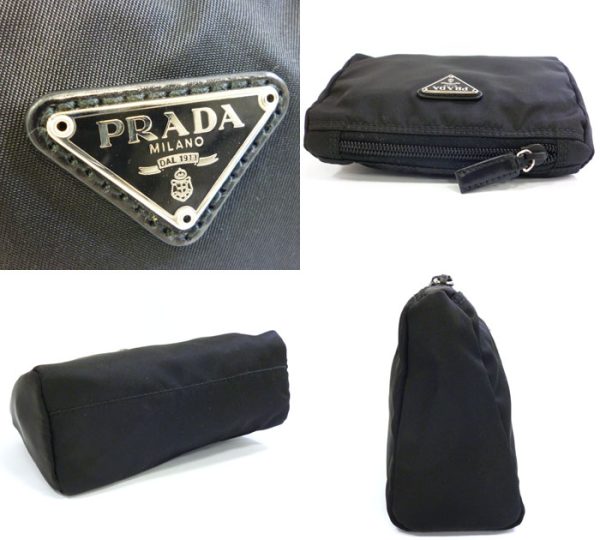 imgrc0066423307 Prada Nylon Pouch Black