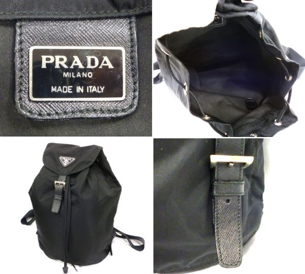 imgrc0066744085 Prada Backpack Nylon Black