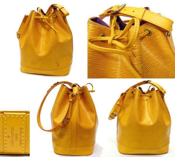 imgrc0066791965 Louis Vuitton Epiline Noe Drawstring Shoulder Bag Leather Yellow