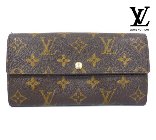 imgrc0067202060 Louis Vuitton Monogram Portefeuille Sara Long Wallet Canvas Brown