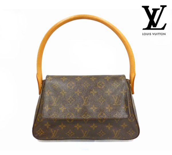 imgrc0067204893 Louis Vuitton Monogram Mini Looping Handbag Canvas Brown