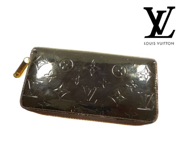 imgrc0067447993 Louis Vuitton Vernis Zippy Wallet Leather Brown