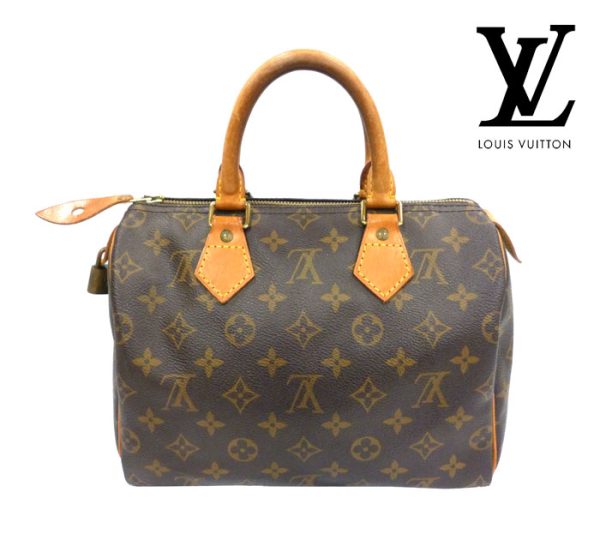 imgrc0067933092 Louis Vuitton Monogram Speedy 25 Handbag Canvas Brown