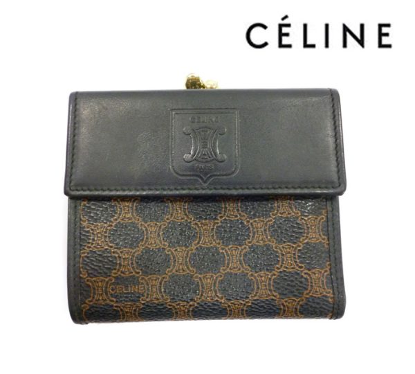 imgrc0068158373 Celine Purse Bifold Mens Macadam Black