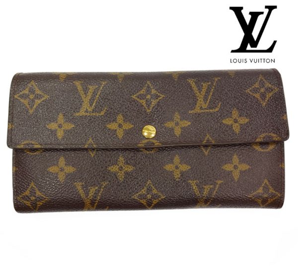 imgrc0068252674 Louis Vuitton Monogram Pochette Porte Monet Credit Wallet Canvas Brown